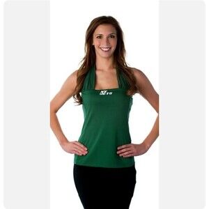New York Jets All Sport Couture Halter Top Size M